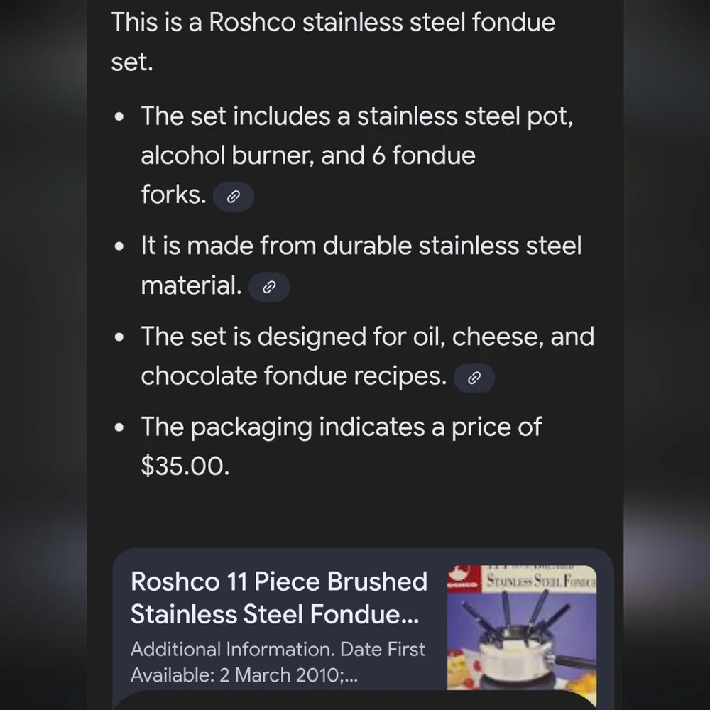 Redco Stainless Steel Fondue Set-stainless